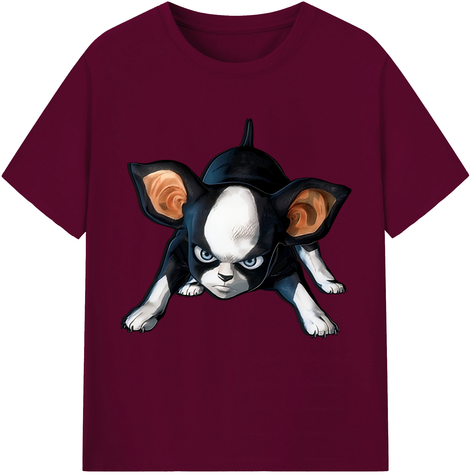 （画像用） ジョジョの奇妙な冒険 イギー JoJo's Bizarre Adventure Iggy レディースカジュアルプリントTシャツ（綿100％）